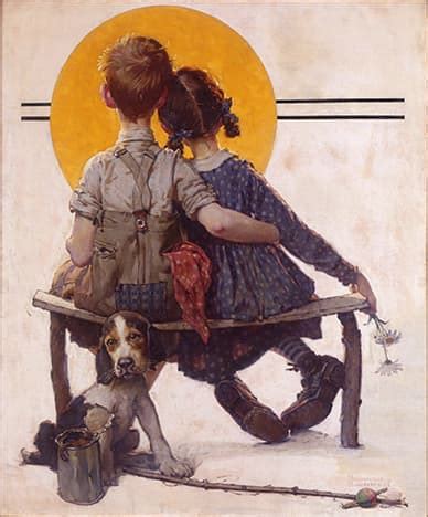 Mystery of bench in iconic Norman Rockwell painting 